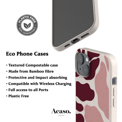 Pink Abstract Algae Eco-Friendly Phone Case