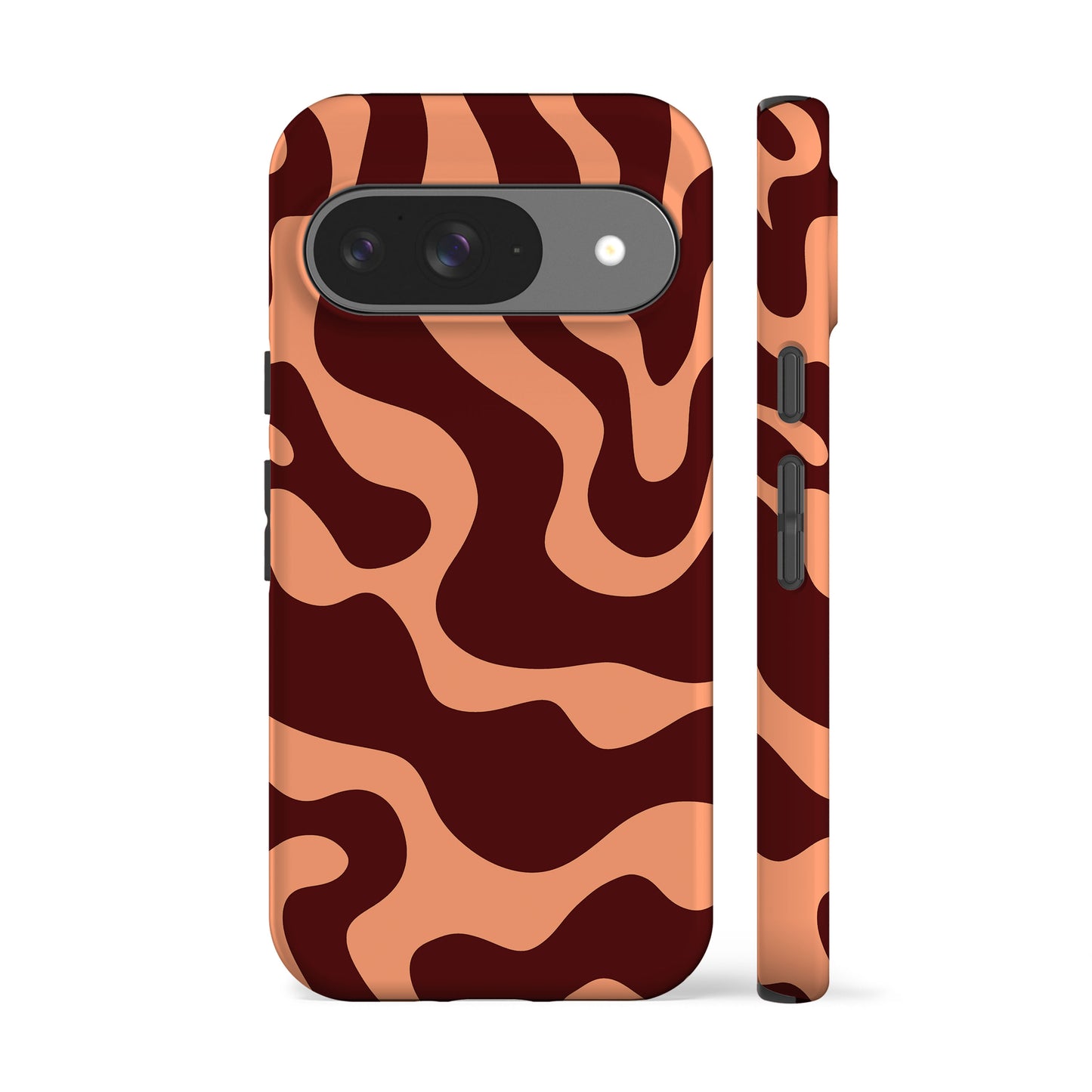 Abstract Peach Wave Phone Case