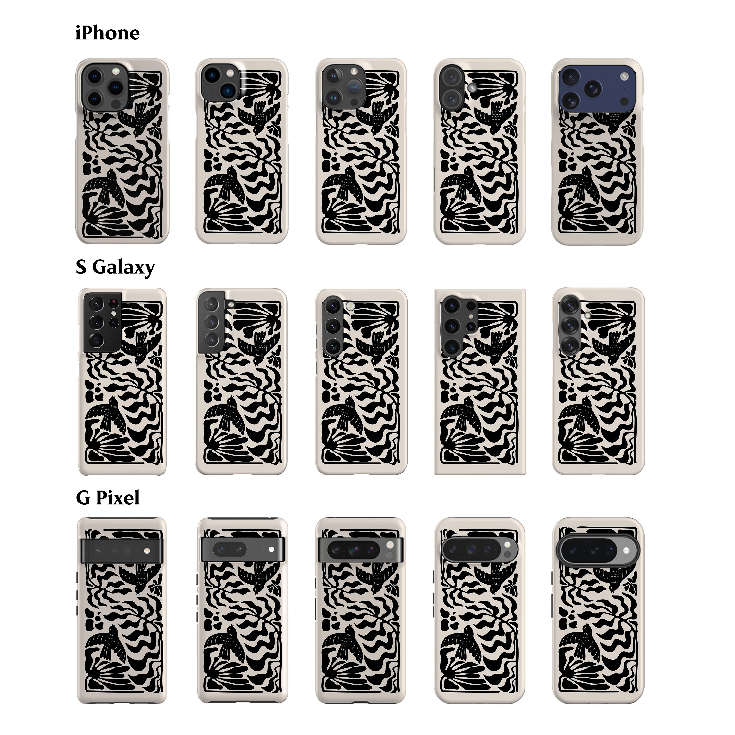 Swallows Cream Phone Case