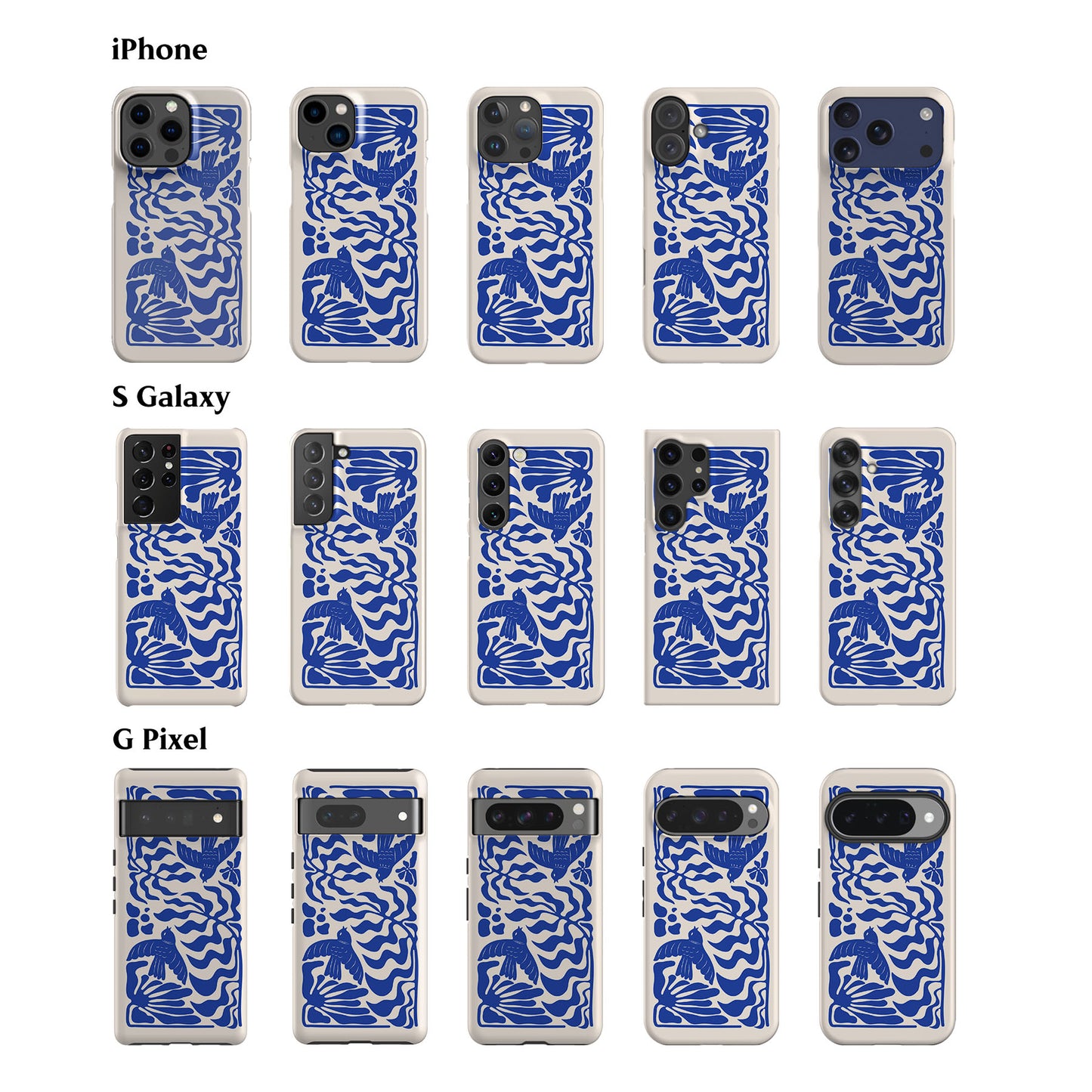 Swallows Blue Phone Case
