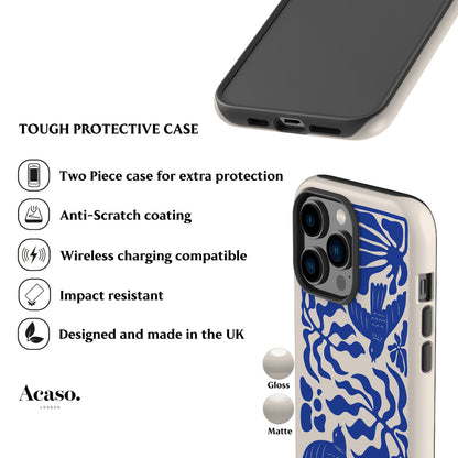 Swallows Blue Phone Case