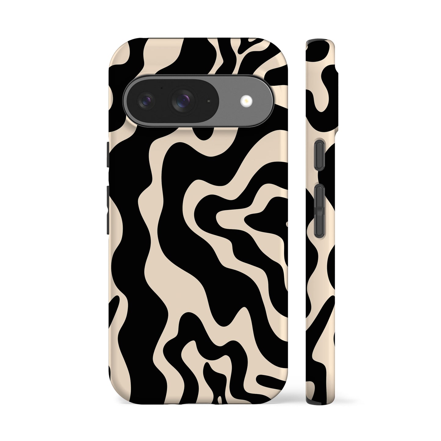 Abstract Wavy Cream Phone Case