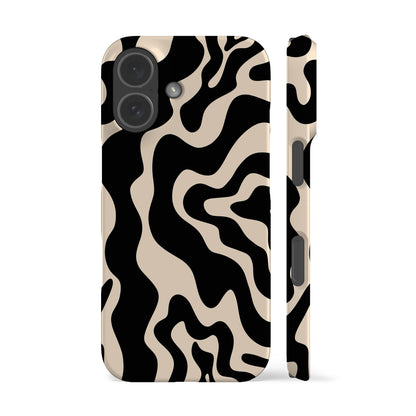 Abstract Wavy Cream Phone Case