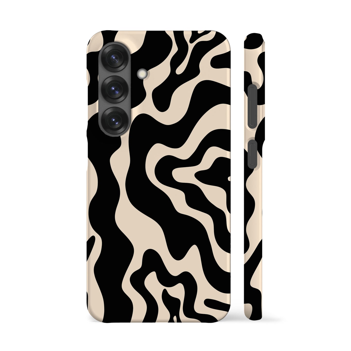 Abstract Wavy Cream Phone Case