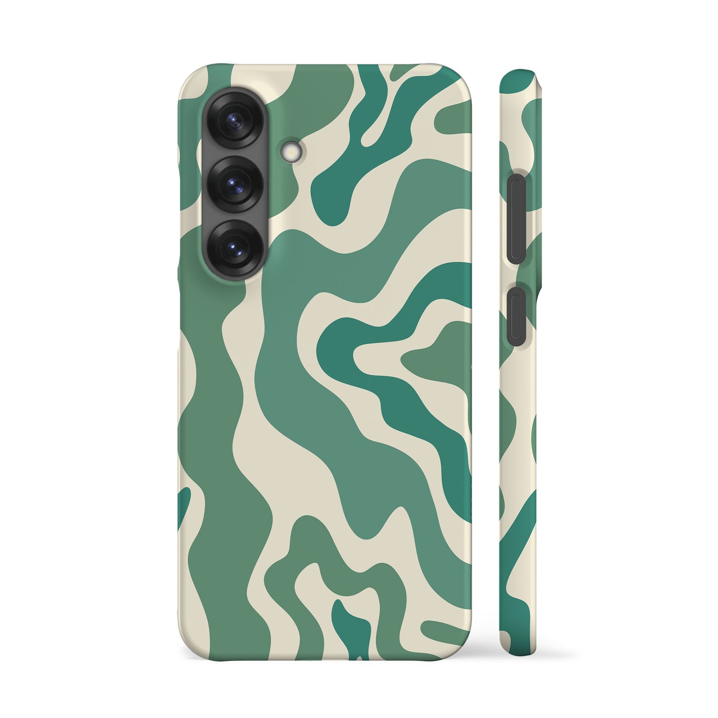 Abstract Wavy Green Phone Case