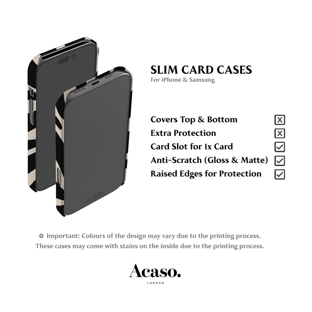 Abstract Zebra Card Case