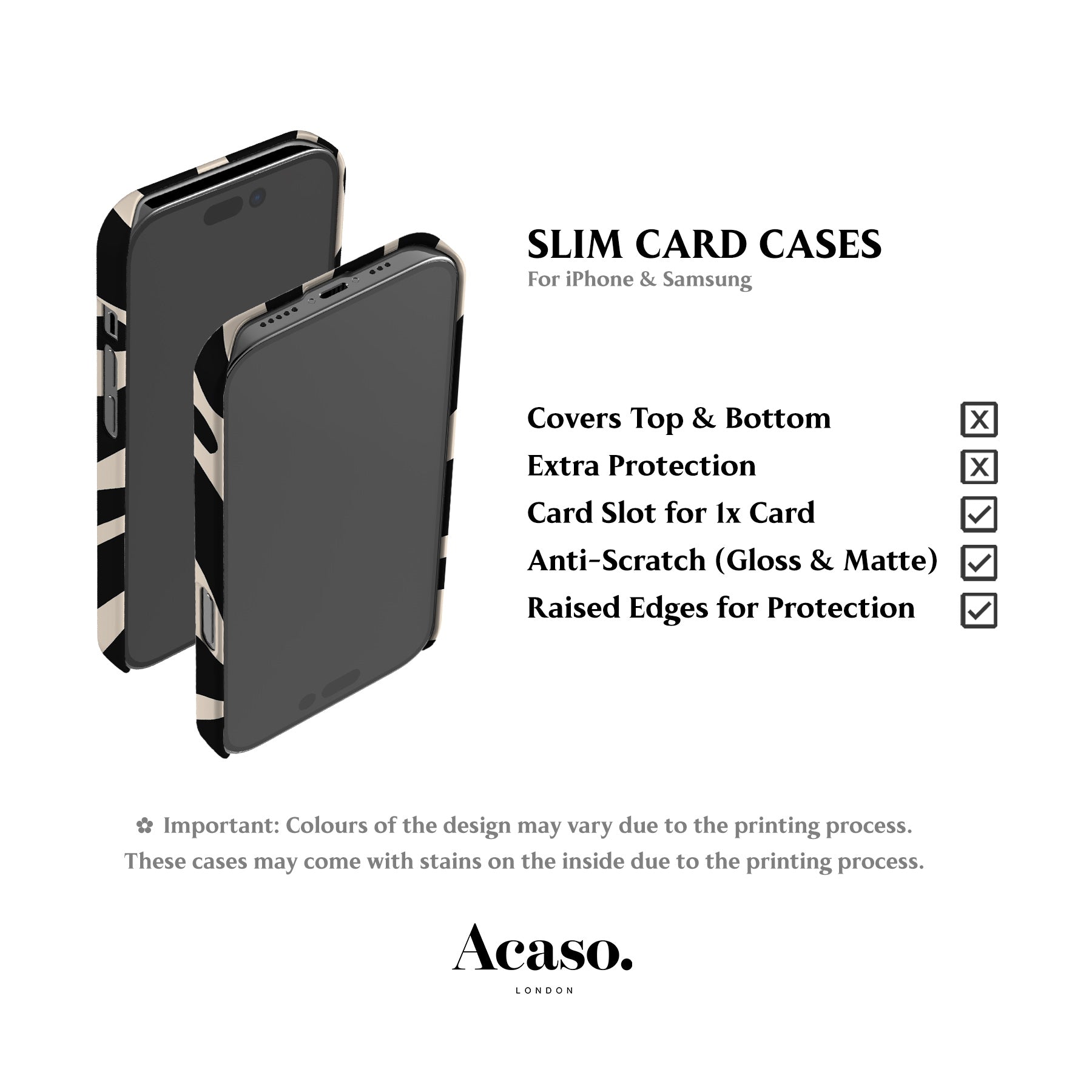 Abstract Zebra Card Case