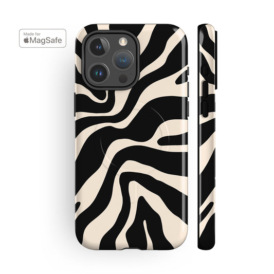 Abstract Zebra MagSafe iPhone Case