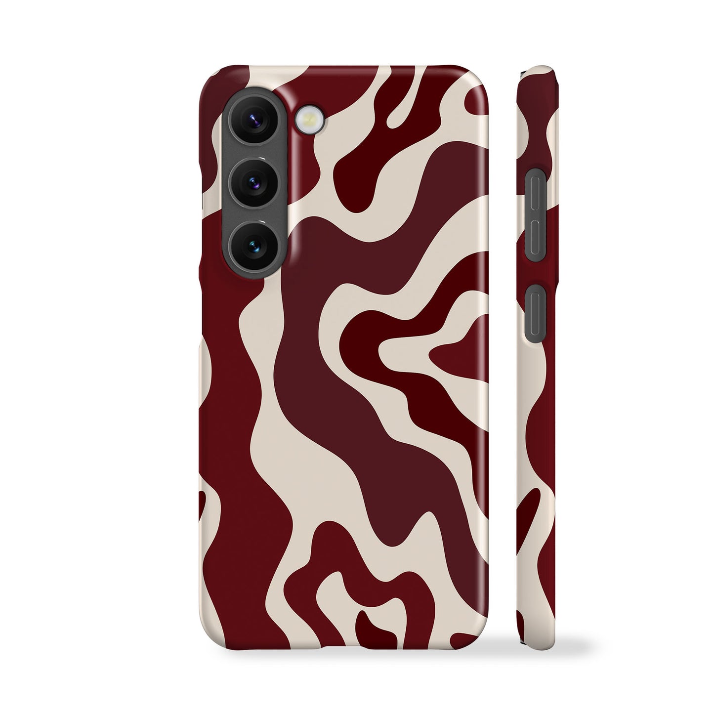 Abstract Wavy Burgundy Phone Case