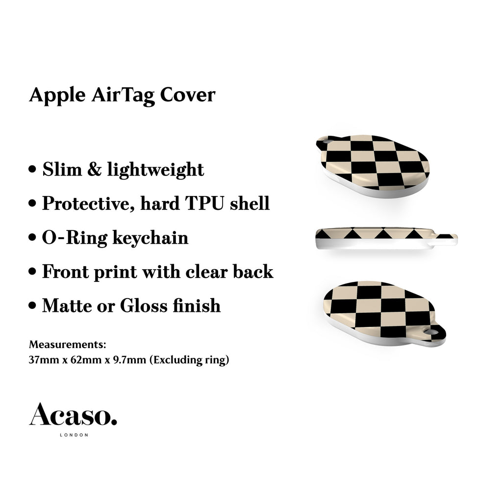 Checkerboard AirTag Holder