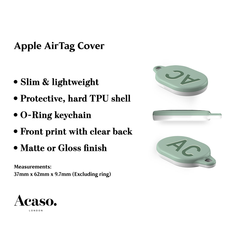 Custom Mint Green AirTag Holder