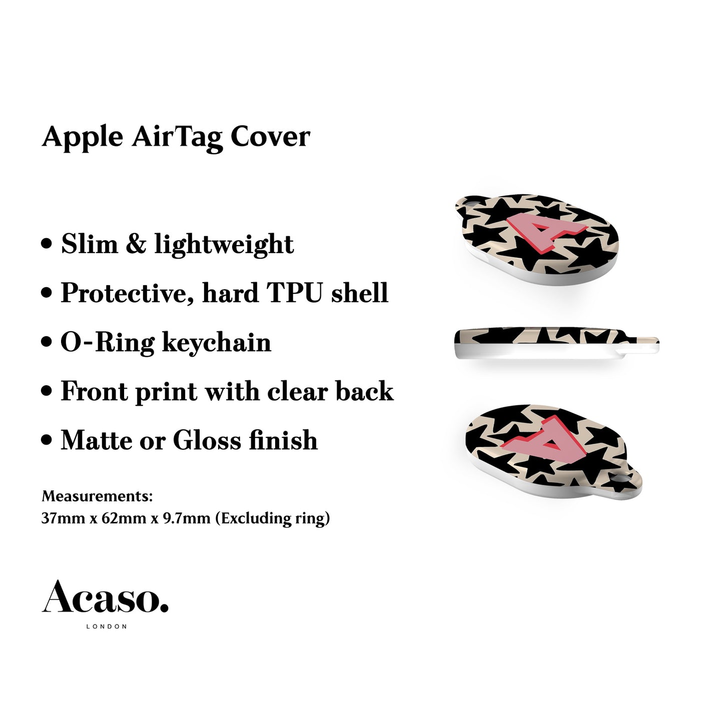 Custom Stars AirTag Holder