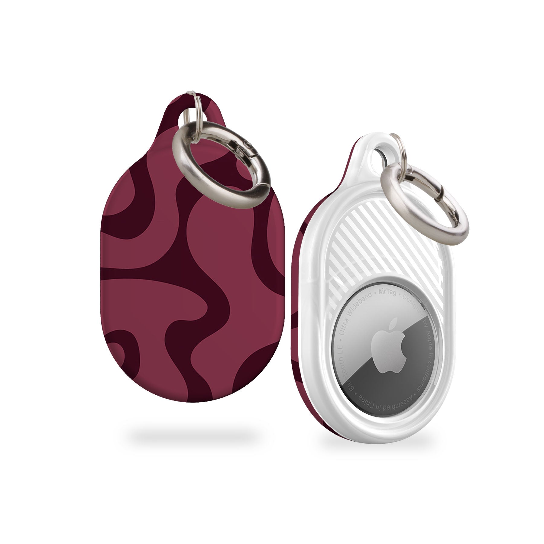Deep Rose Wave AirTag Holder