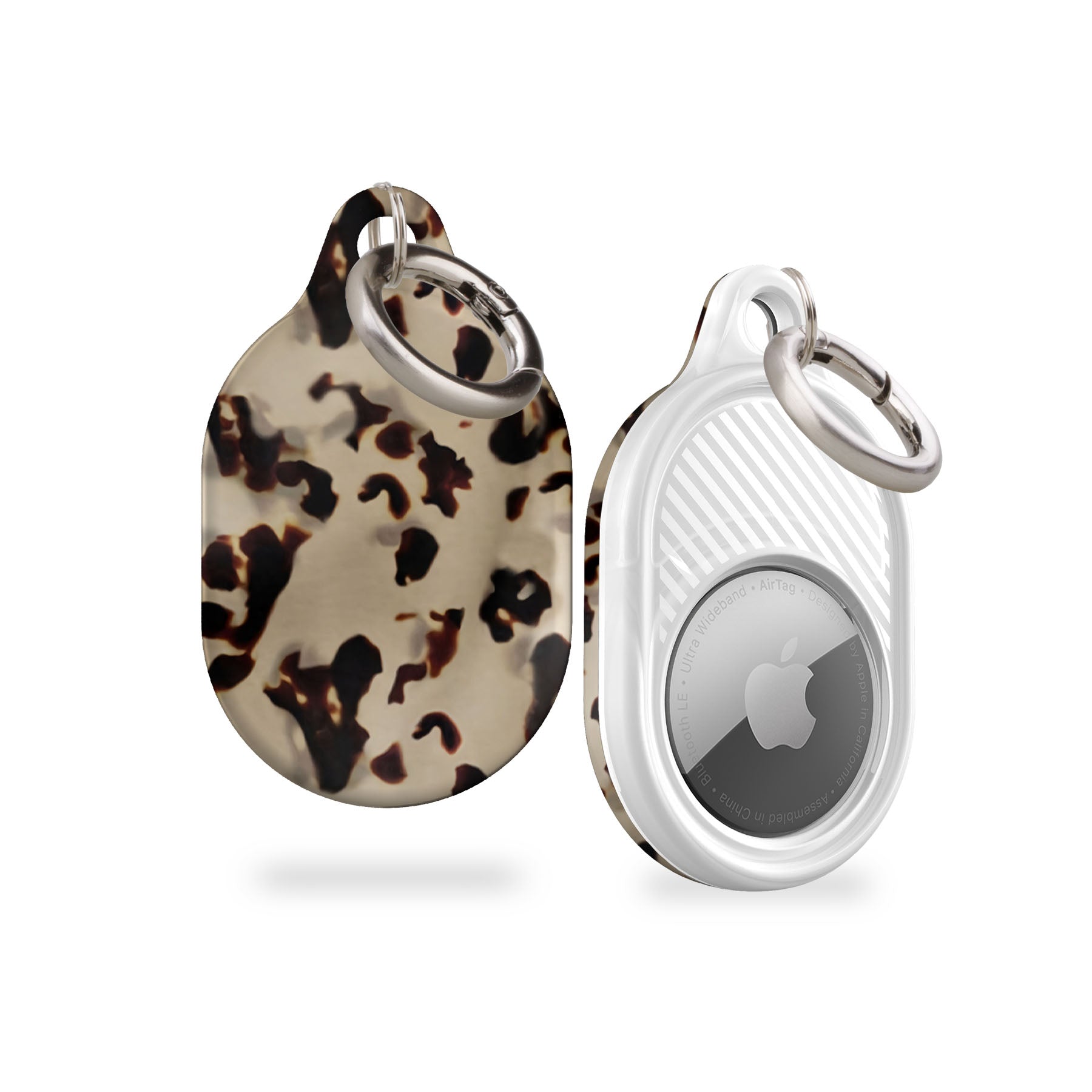 Light Tortoise Shell AirTag Holder