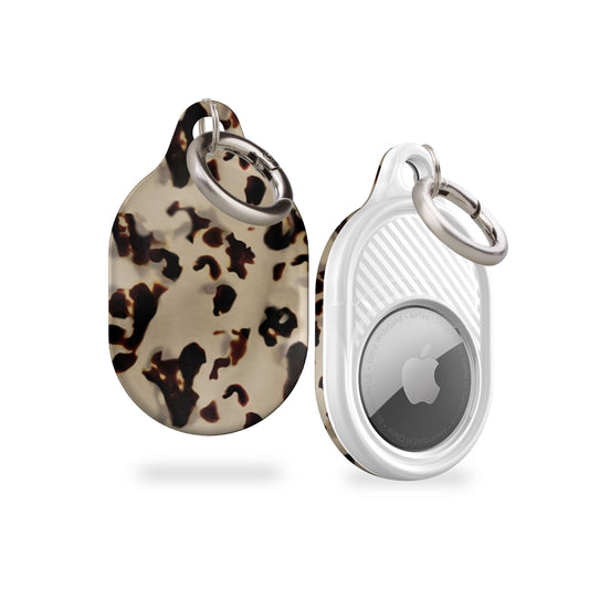 Light Tortoise Shell AirTag Holder