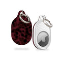 Maroon Tortoise Shell AirTag Holder