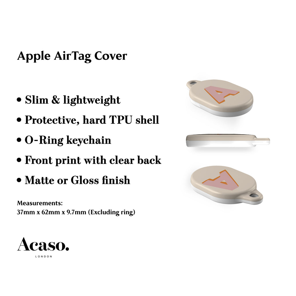 Custom Initial AirTag Holder