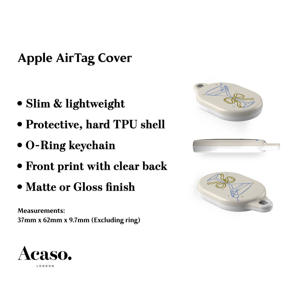Coquette Martini AirTag Holder
