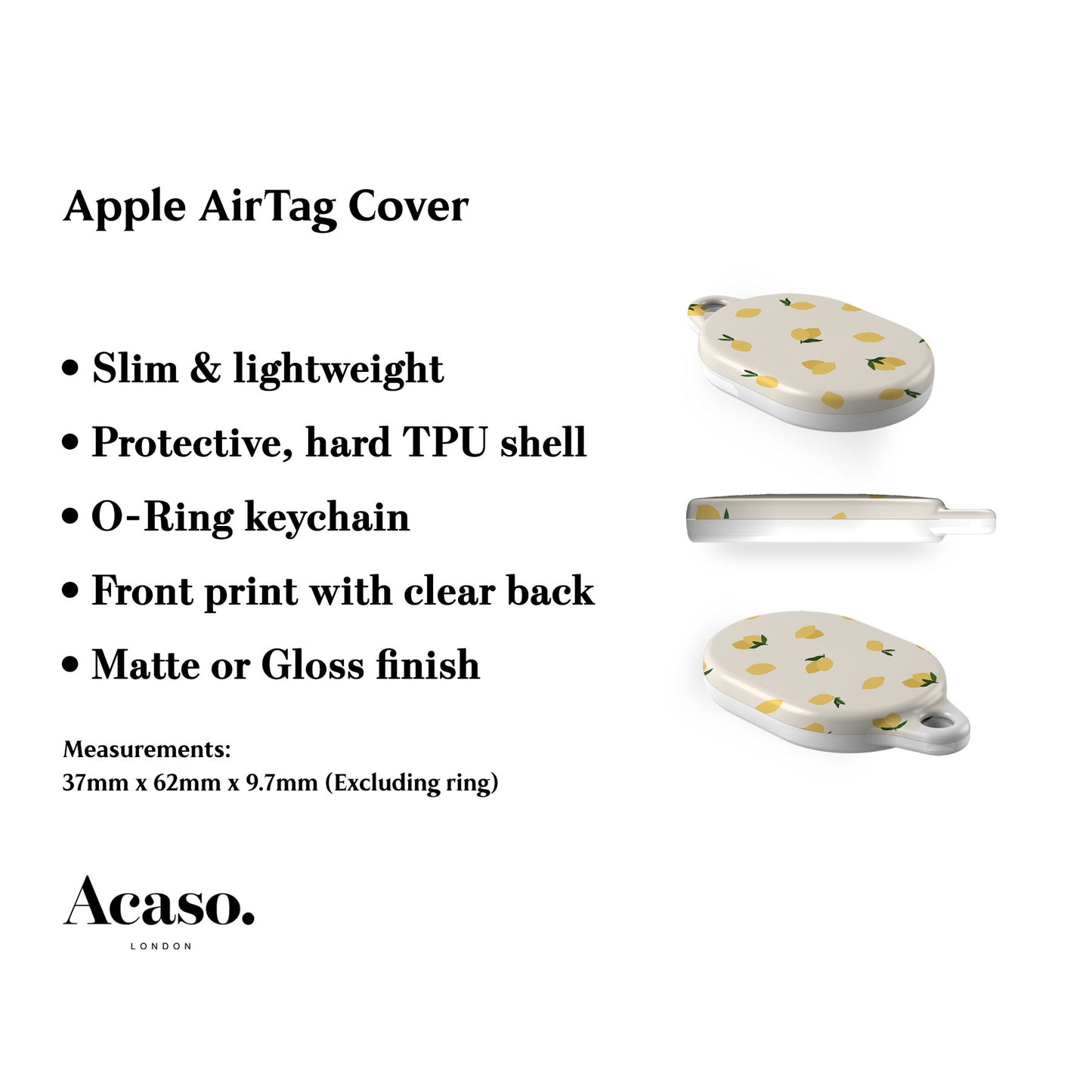 Mini Lemons AirTag Holder