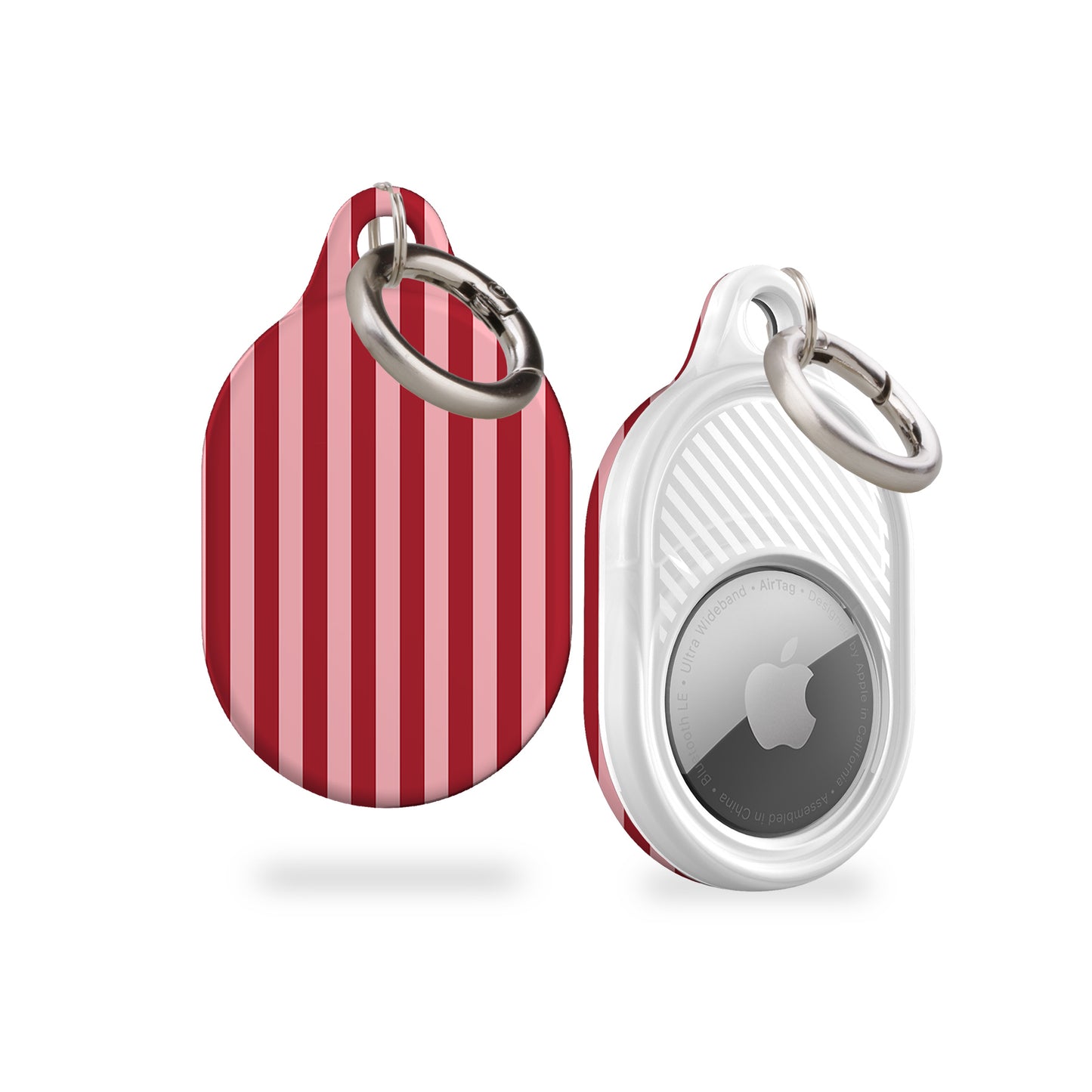 Resort Pink Stripes AirTag Holder