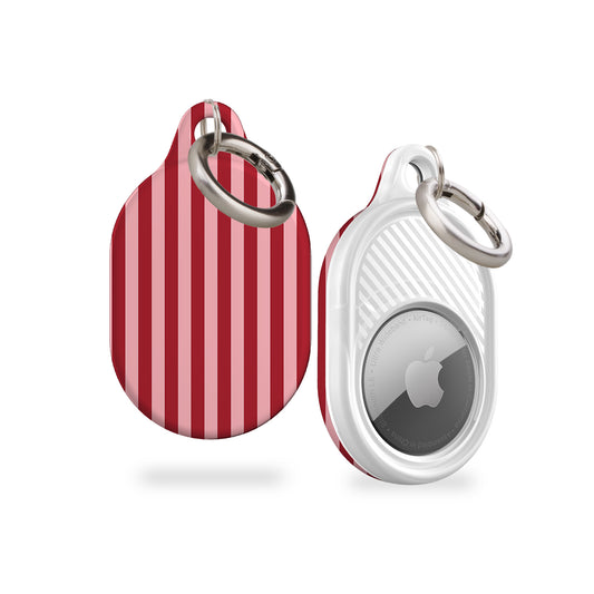 Resort Pink Stripes AirTag Holder