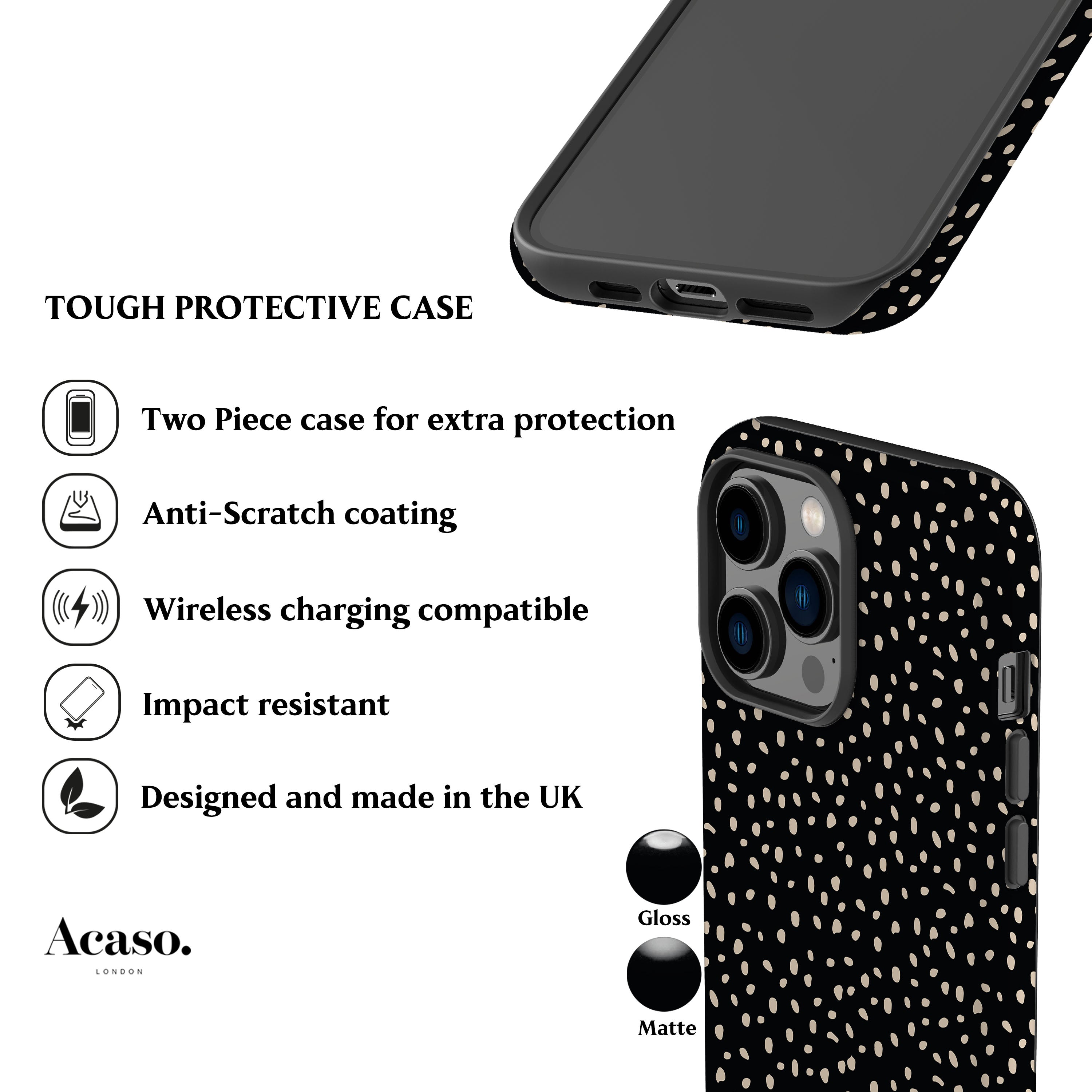 Alina Polka Dots Phone Case