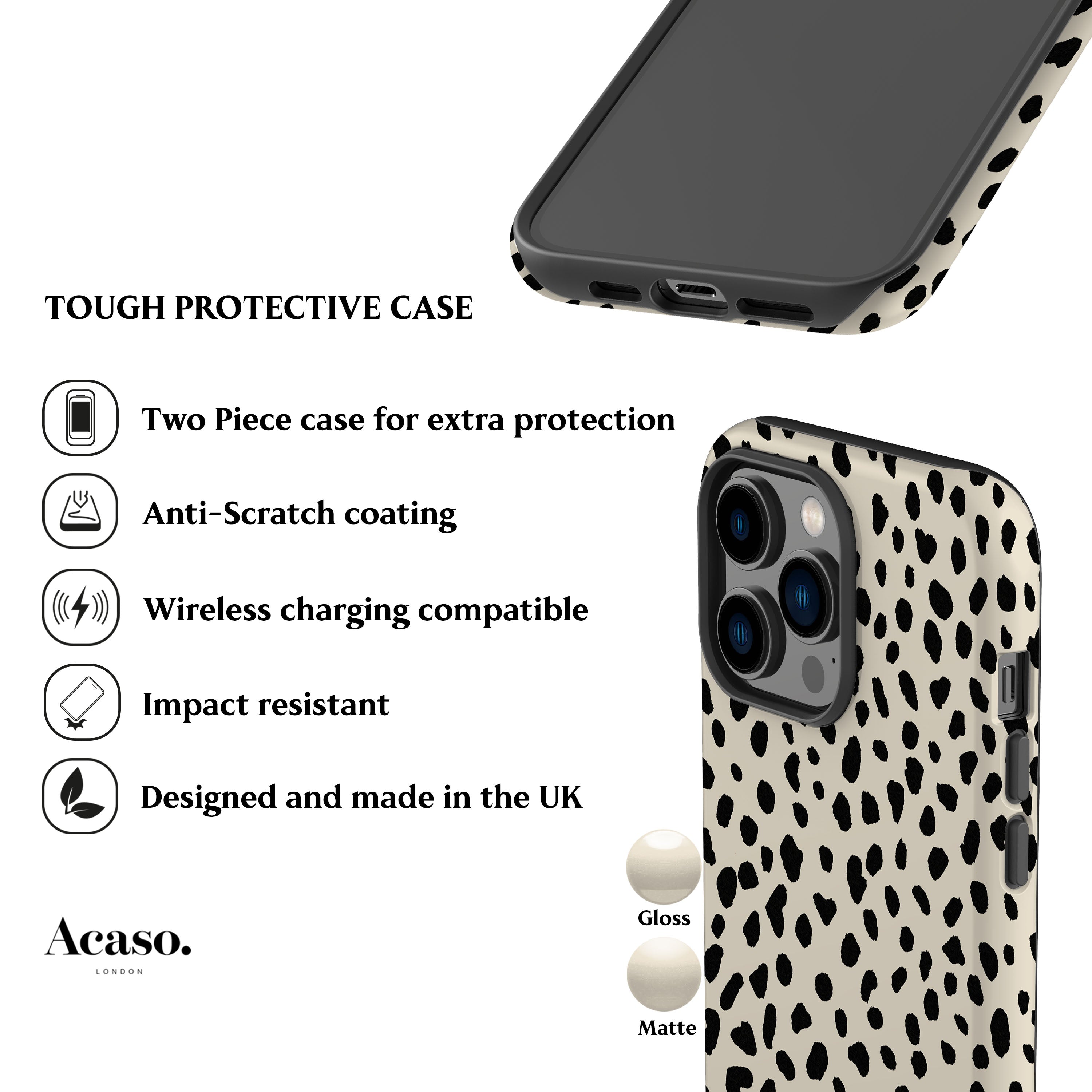 Animal Dots Phone Case