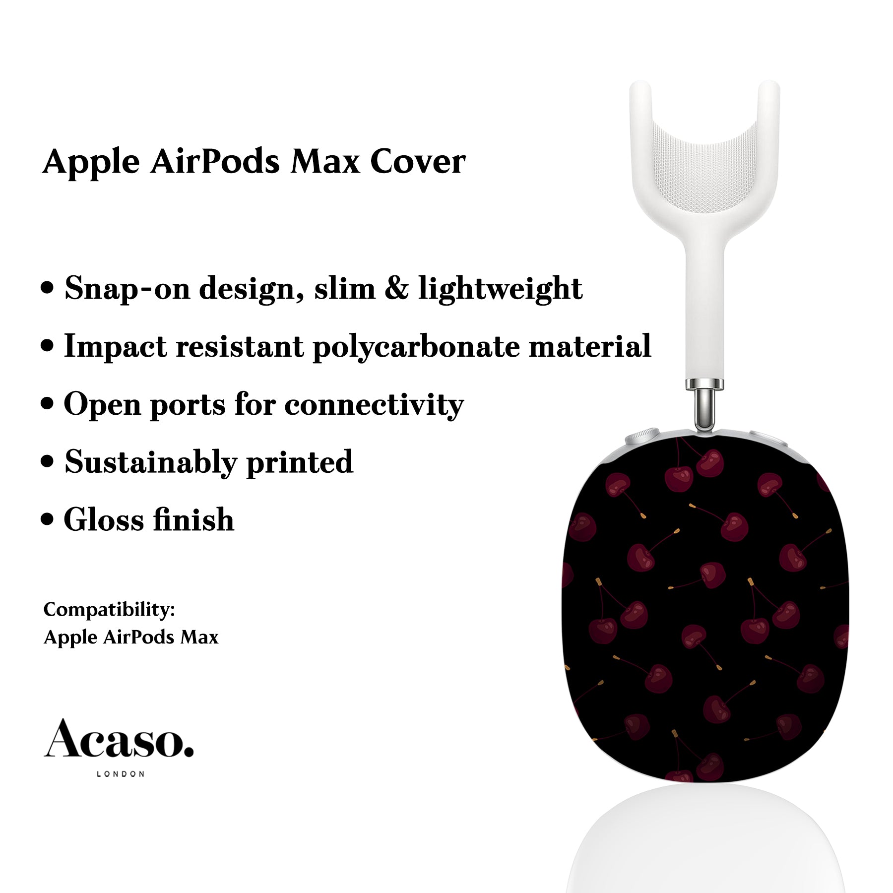 Dark Cherries AirPods Max Cover