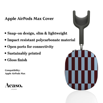 Tile Maroon Checkers AirPods Max Cover