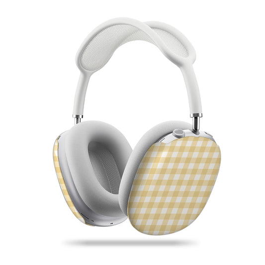 Butter Yellow Plaid AirPods Max Cover