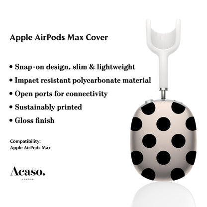 Feria Black Dots AirPods Max Cover