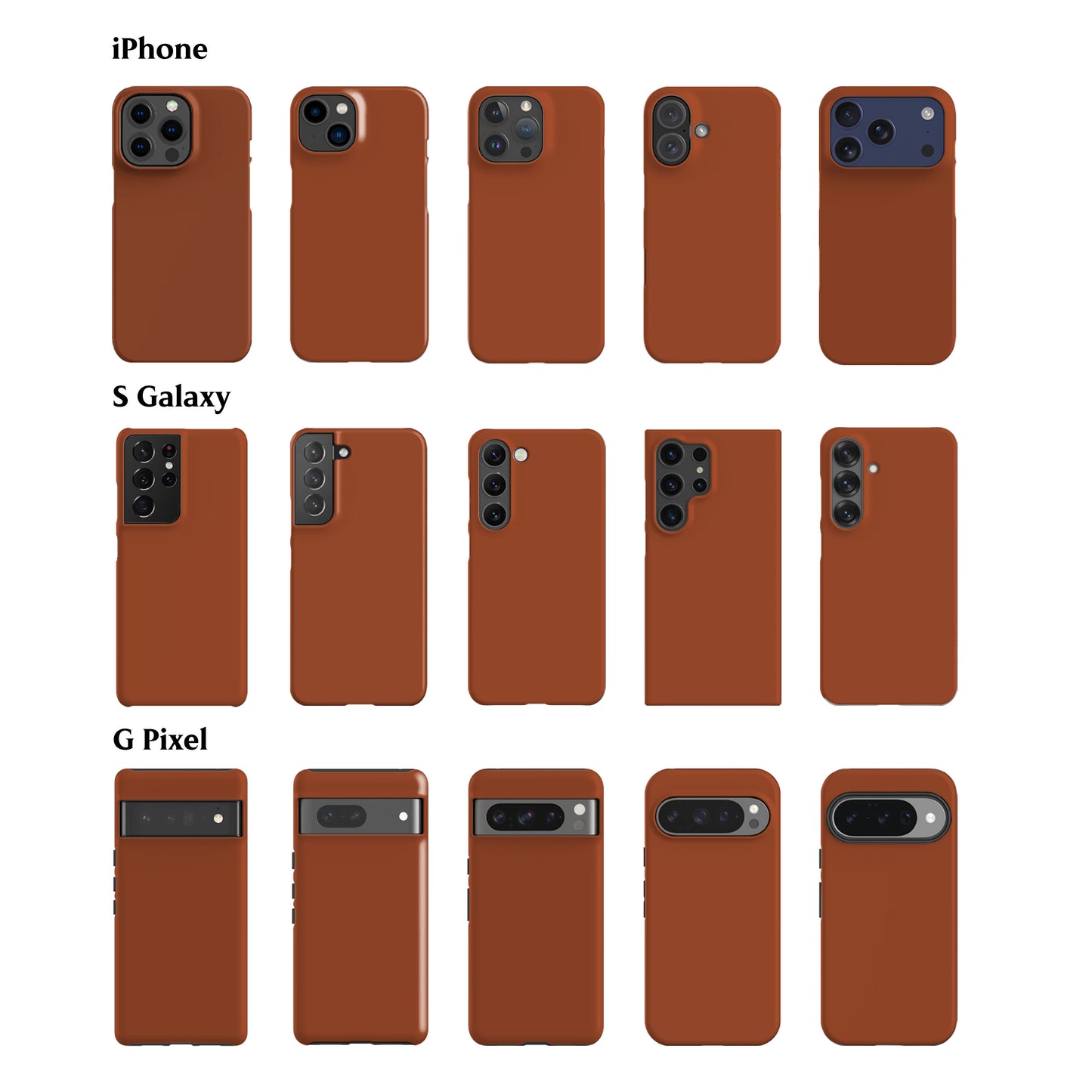 Solid Autumn Brown Phone Case