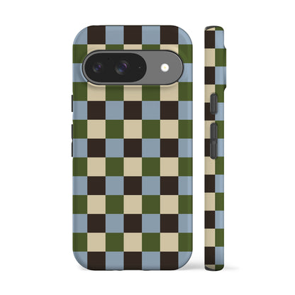 Autumn Moss Checkers Phone Case