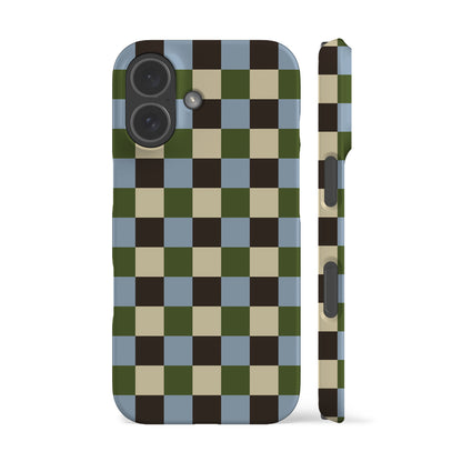 Autumn Moss Checkers Phone Case