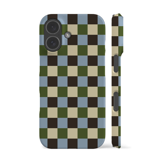 Autumn Moss Checkers Phone Case