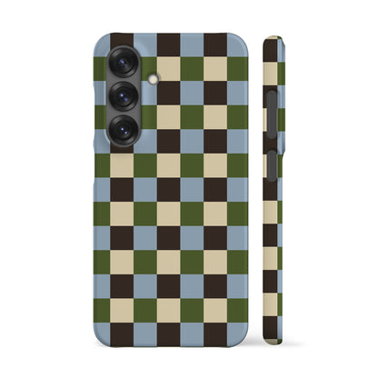 Autumn Moss Checkers Phone Case