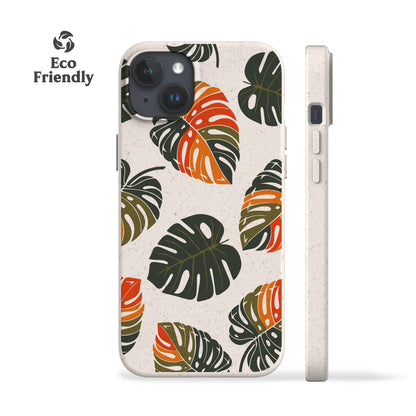 Autumn Monstera Eco-Friendly Phone Case