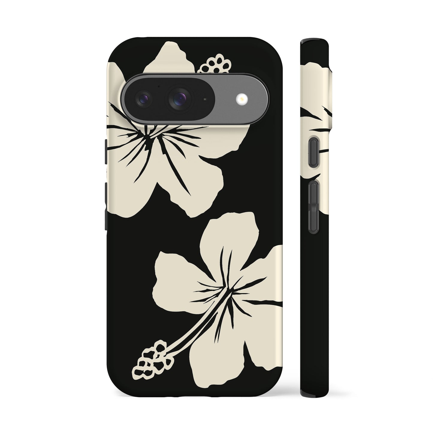 Bali Flowers Black Phone Case