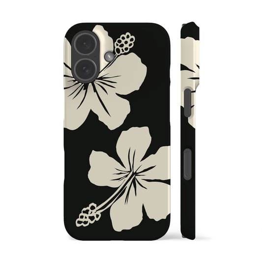 Bali Flowers Black Phone Case