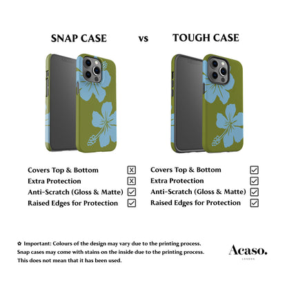 Bali Flowers Green Phone Case