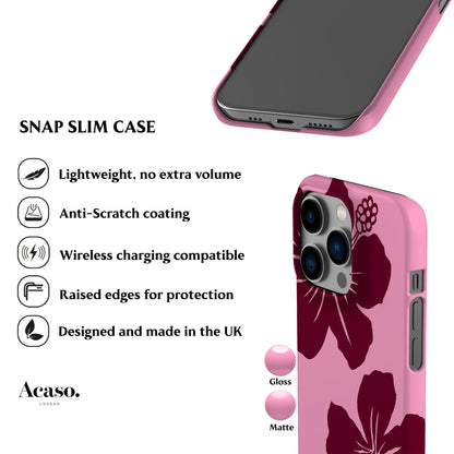 Bali Flowers Pink Phone Case