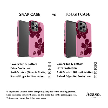 Bali Flowers Pink Phone Case