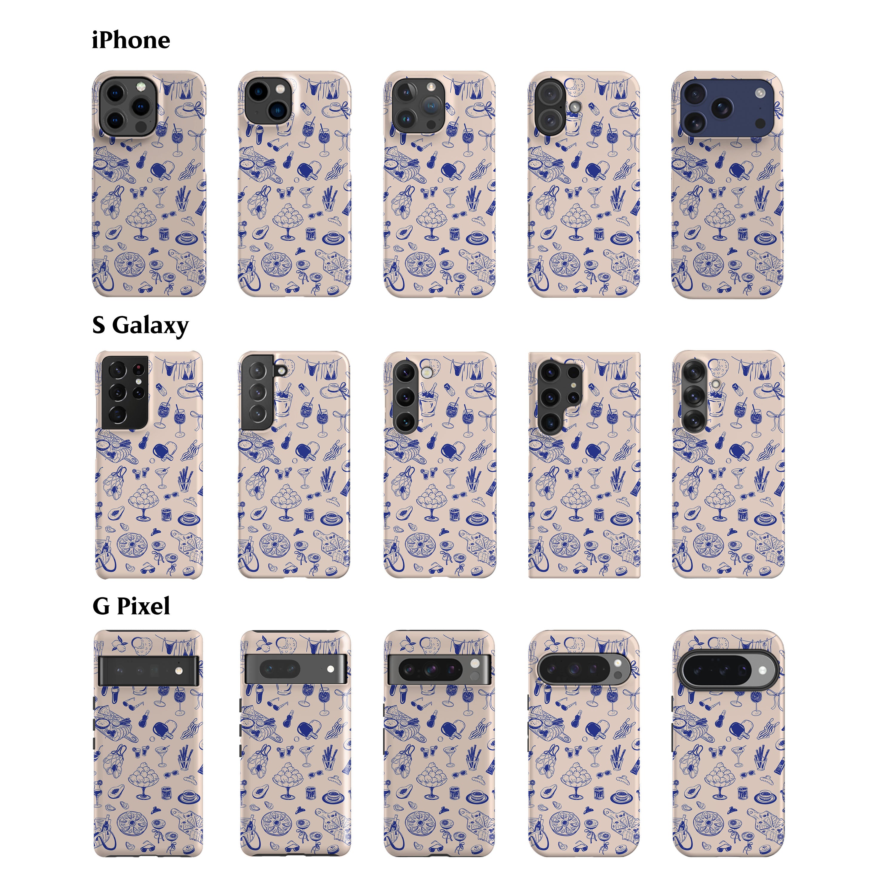 Blue Beach Day Phone Case