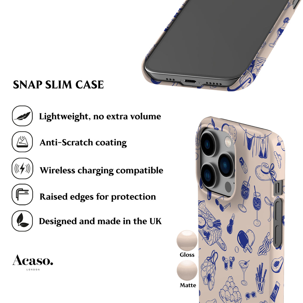 Blue Beach Day Phone Case
