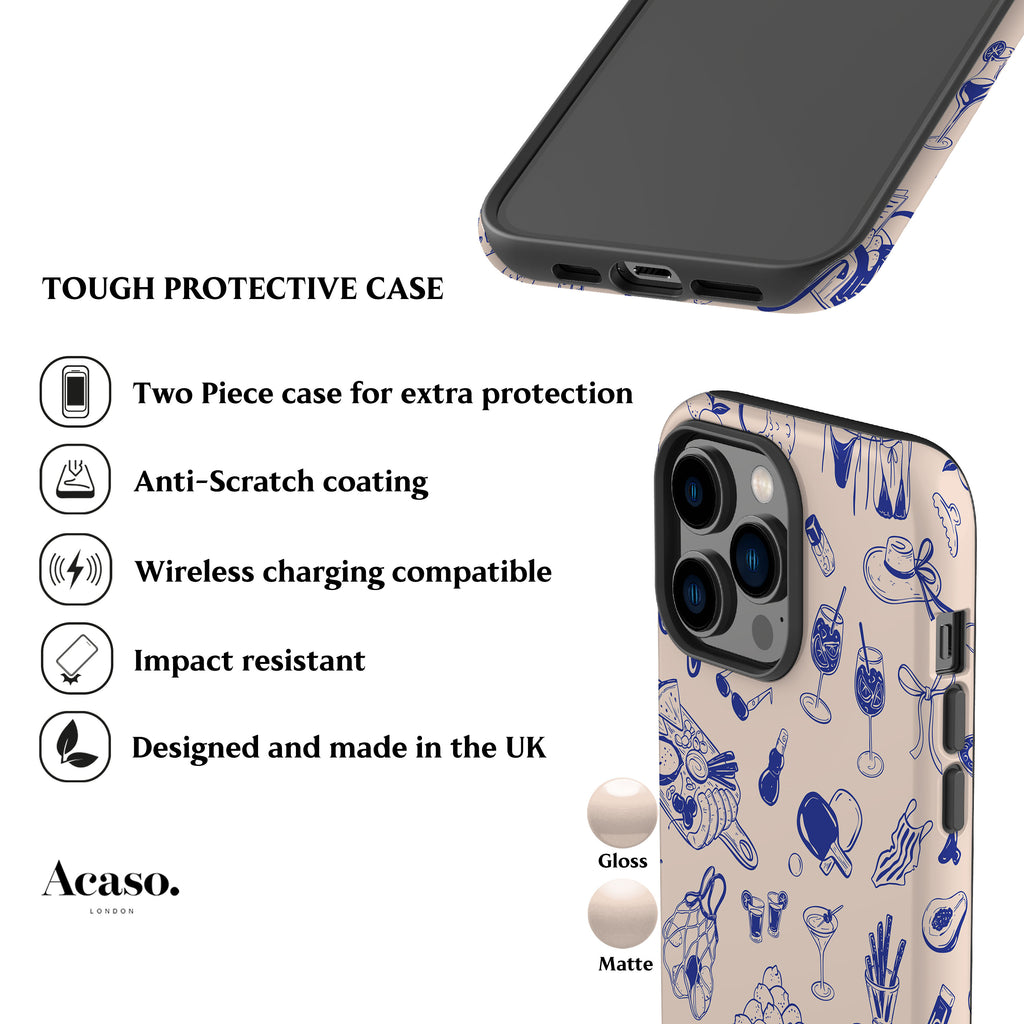 Blue Beach Day Phone Case