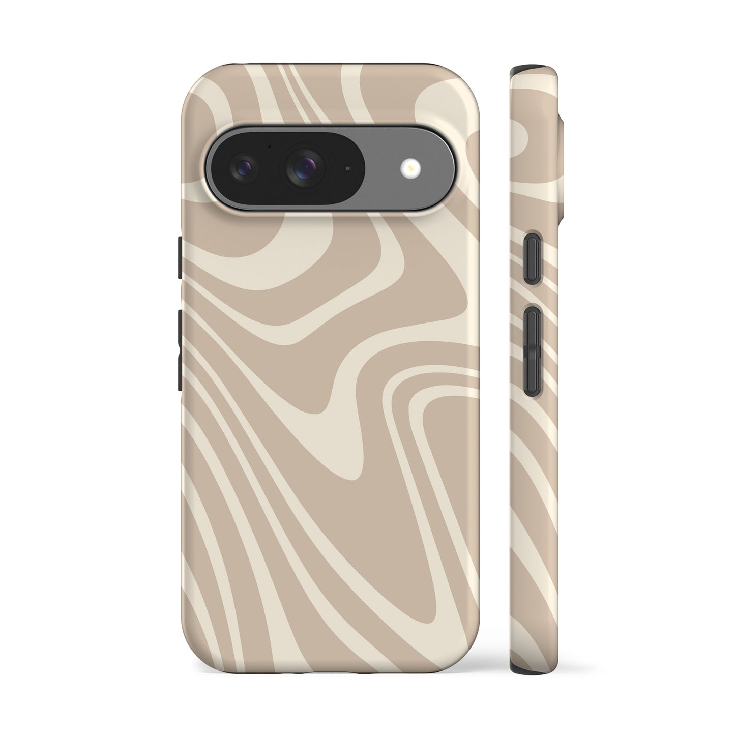Beige Waves Phone Case