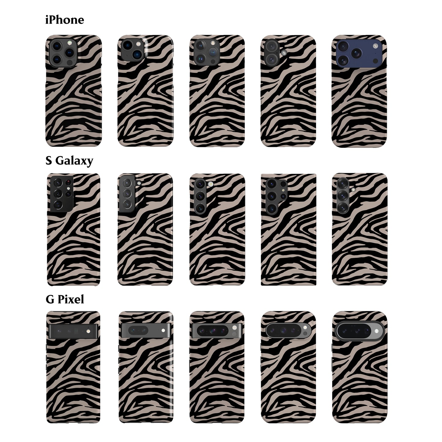 Black Zebra Phone Case