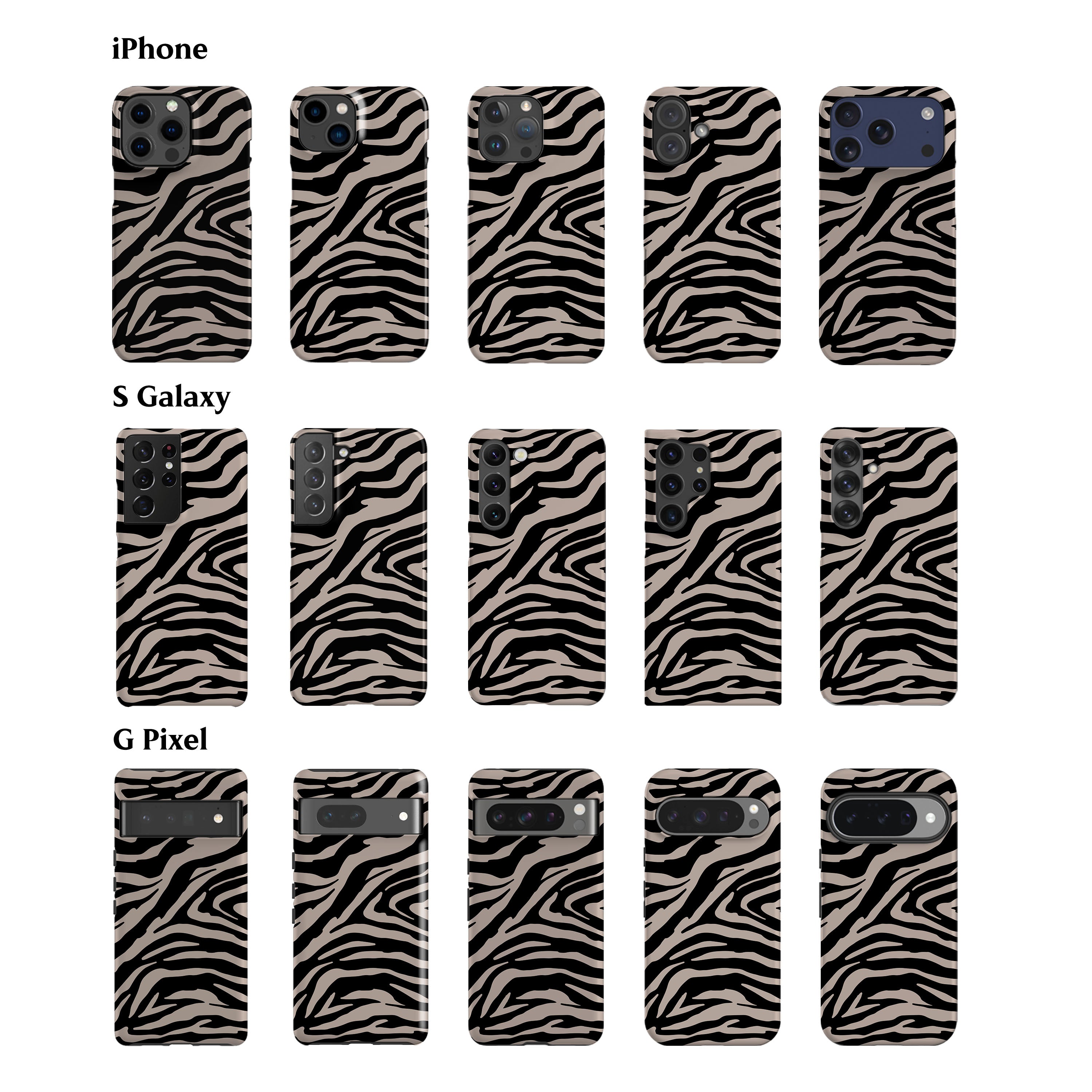 Black Zebra Phone Case