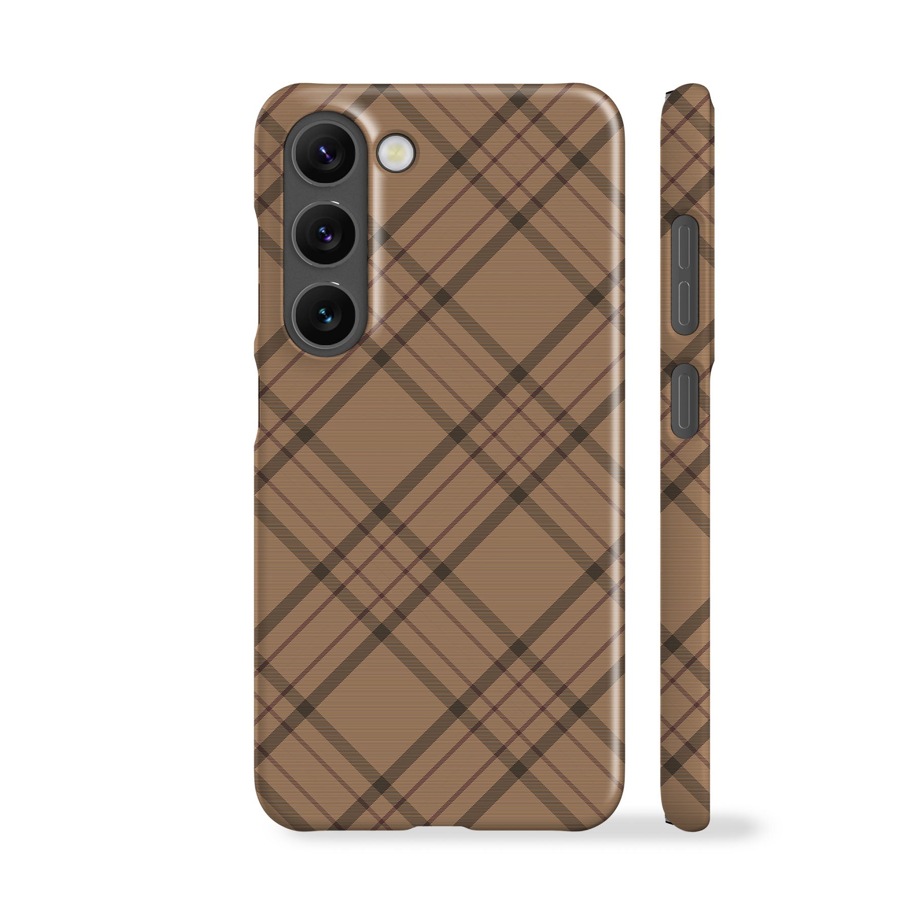 Beige Tartan Phone Case