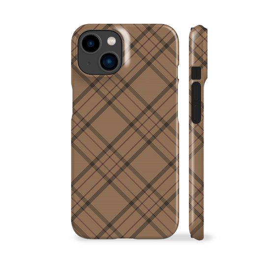 Beige Tartan Phone Case